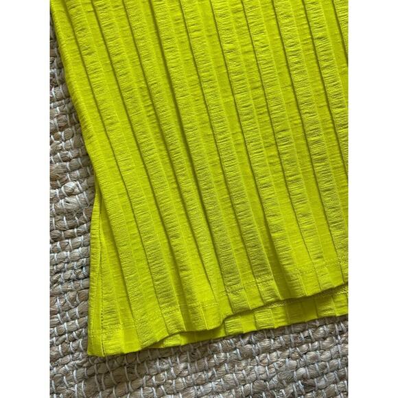 Jonathan Simkhai M Tank Top Peri Rib Jersey One Shoulder Chartreuse Green Shirt - Picture 9 of 10